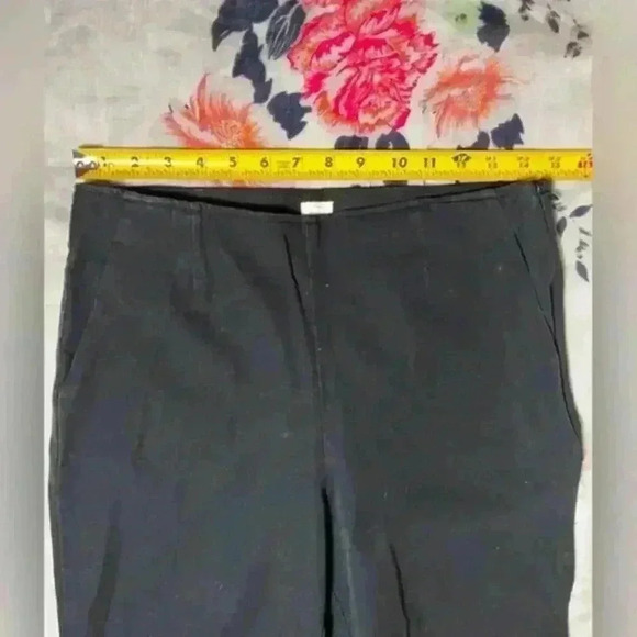 Gap High Rise Crop Flare Stretch Pants Black Women's Size 8 - Picture 5 of 7